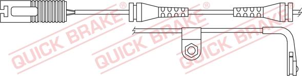 QUICK BRAKE WS 0202 A - Xəbərdarlıq Kontakt, əyləc padinin aşınması furqanavto.az