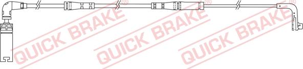 QUICK BRAKE WS 0219 B - Xəbərdarlıq Kontakt, əyləc padinin aşınması furqanavto.az