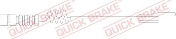 QUICK BRAKE WS 0210 B - Xəbərdarlıq Kontakt, əyləc padinin aşınması furqanavto.az