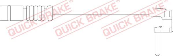 QUICK BRAKE WS 0212 A - Xəbərdarlıq Kontakt, əyləc padinin aşınması furqanavto.az