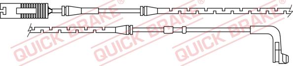 QUICK BRAKE WS 0224 A - Xəbərdarlıq Kontakt, əyləc padinin aşınması furqanavto.az