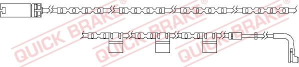 QUICK BRAKE WS 0272 A - Xəbərdarlıq Kontakt, əyləc padinin aşınması furqanavto.az