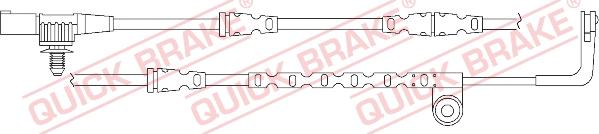 QUICK BRAKE WS 0277 A - Xəbərdarlıq Kontakt, əyləc padinin aşınması furqanavto.az