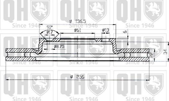 Quinton Hazell BDC4504 - Əyləc Diski furqanavto.az