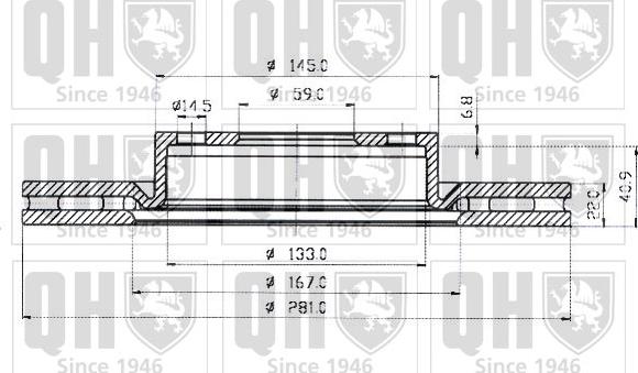 Quinton Hazell BDC4500 - Əyləc Diski furqanavto.az