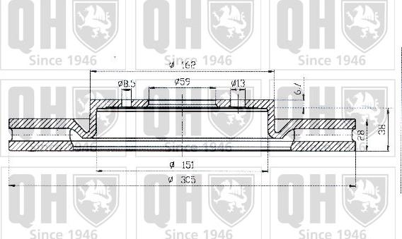 Quinton Hazell BDC4683 - Əyləc Diski furqanavto.az