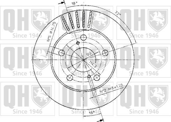 Quinton Hazell BDC4849 - Əyləc Diski furqanavto.az