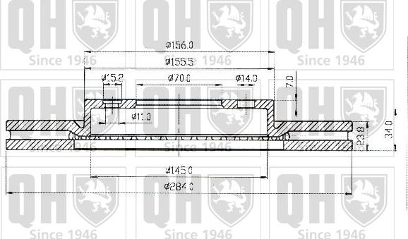 Quinton Hazell BDC4397 - Əyləc Diski furqanavto.az