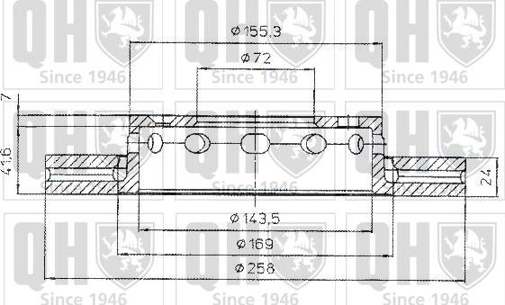 Quinton Hazell BDC5016 - Əyləc Diski furqanavto.az