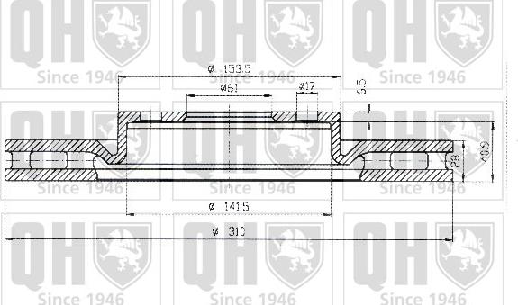 Quinton Hazell BDC5158 - Əyləc Diski www.furqanavto.az