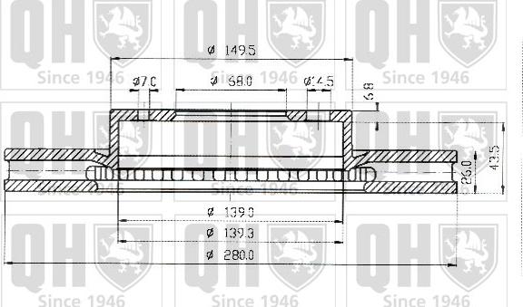 Quinton Hazell BDC3915 - Əyləc Diski furqanavto.az