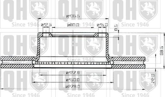 Quinton Hazell BDC3443 - Əyləc Diski furqanavto.az