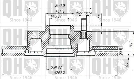 Quinton Hazell BDC3458 - Əyləc Diski furqanavto.az