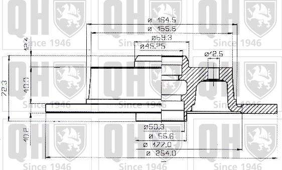 Quinton Hazell BDC3594 - Əyləc Diski furqanavto.az