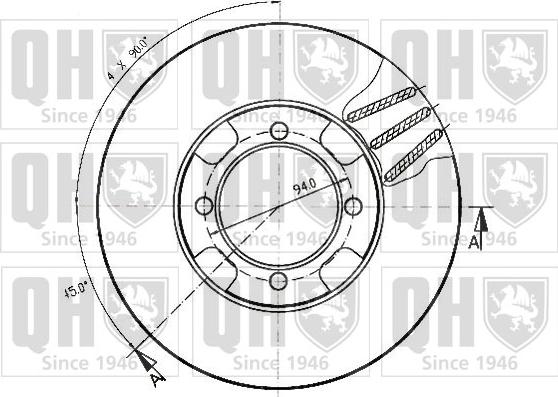 Quinton Hazell BDC3595 - Əyləc Diski furqanavto.az