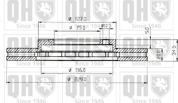 Quinton Hazell BDC3595 - Əyləc Diski furqanavto.az