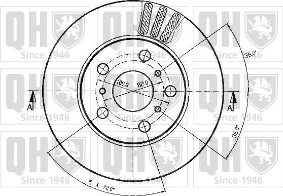 Quinton Hazell BDC3560 - Əyləc Diski furqanavto.az