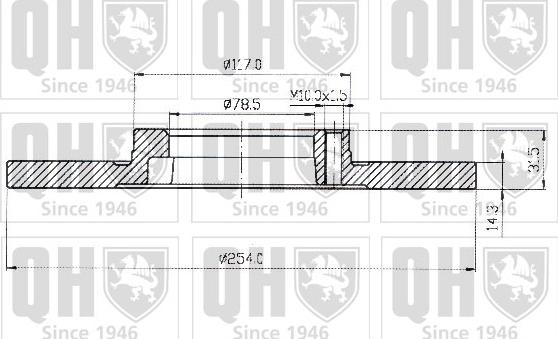 Quinton Hazell BDC3519 - Əyləc Diski furqanavto.az