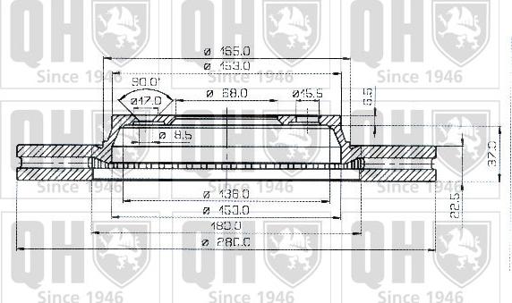 Quinton Hazell BDC3515 - Əyləc Diski furqanavto.az