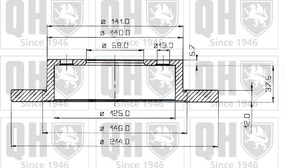 Quinton Hazell BDC3580 - Əyləc Diski furqanavto.az