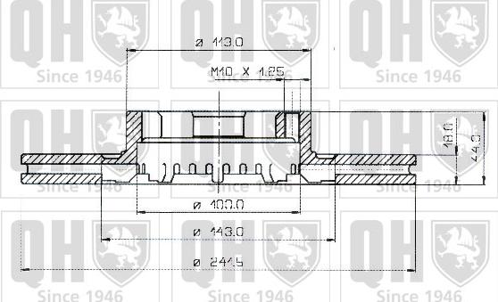 Quinton Hazell BDC3588 - Əyləc Diski furqanavto.az