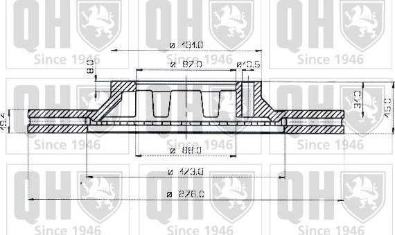 Quinton Hazell BDC3536 - Əyləc Diski furqanavto.az