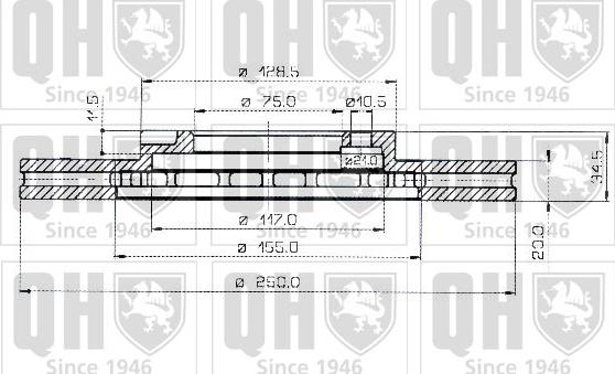 Quinton Hazell BDC3529 - Əyləc Diski furqanavto.az