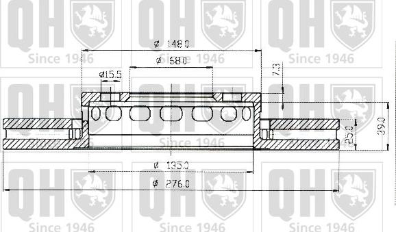 Quinton Hazell BDC3635 - Əyləc Diski furqanavto.az