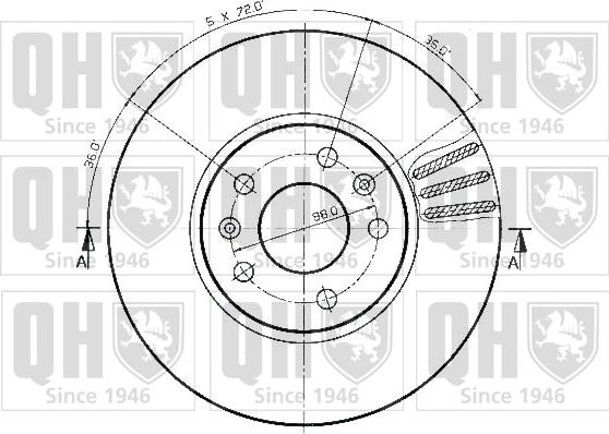 Quinton Hazell BDC3180 - Əyləc Diski furqanavto.az