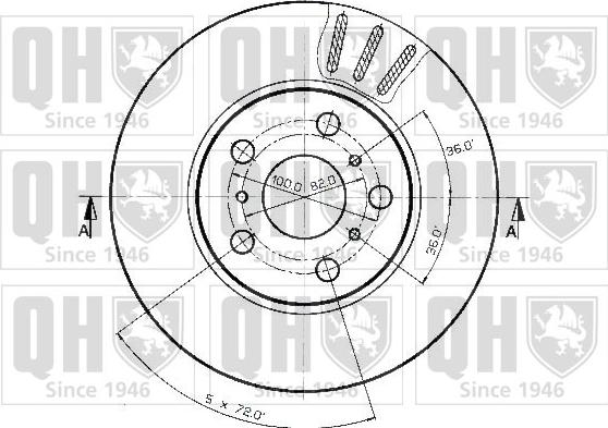 Quinton Hazell BDC3817 - Əyləc Diski furqanavto.az