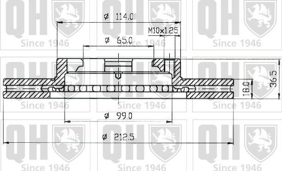 Quinton Hazell BDC3834 - Əyləc Diski furqanavto.az