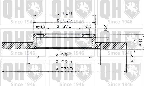 Quinton Hazell BDC3330 - Əyləc Diski furqanavto.az