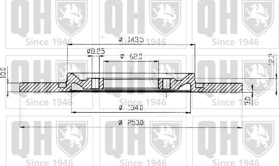 Quinton Hazell BDC3210 - Əyləc Diski furqanavto.az