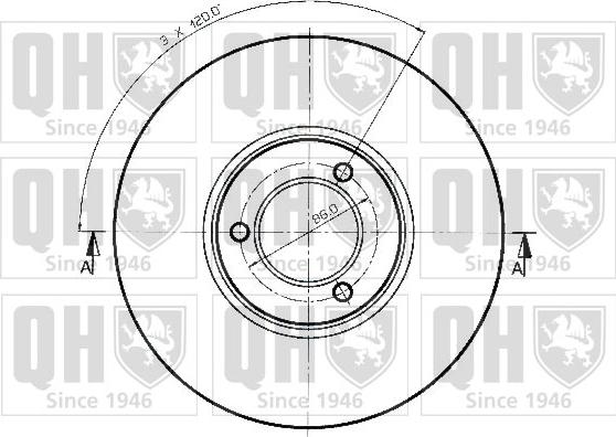 Quinton Hazell BDC3276 - Əyləc Diski furqanavto.az