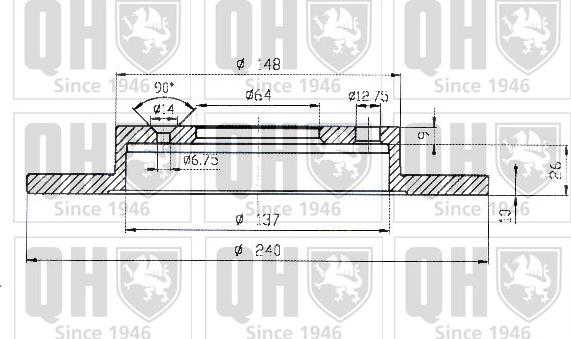 Quinton Hazell BDC3760 - Əyləc Diski furqanavto.az