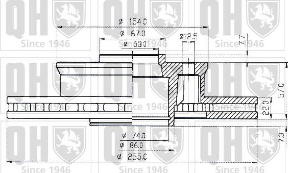 Quinton Hazell BDC3735 - Əyləc Diski furqanavto.az