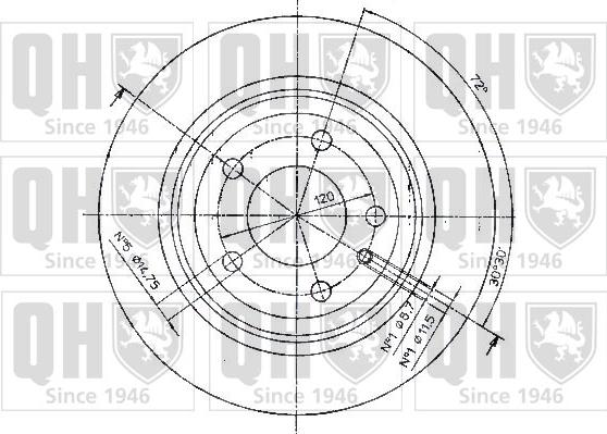 Quinton Hazell BDC3720 - Əyləc Diski furqanavto.az