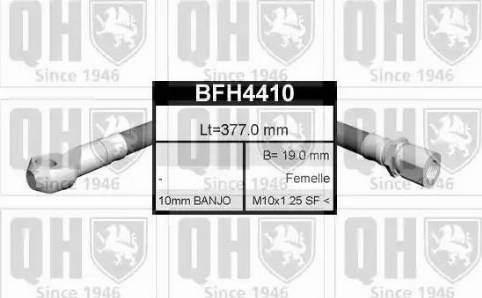 Quinton Hazell BFH4410 - Əyləc şlanqı furqanavto.az