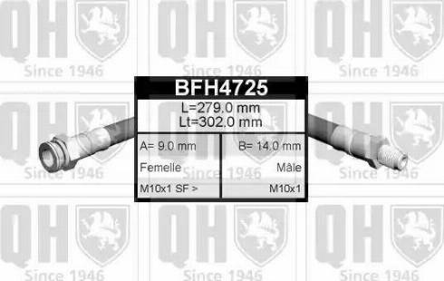 Quinton Hazell BFH4725 - Əyləc şlanqı furqanavto.az