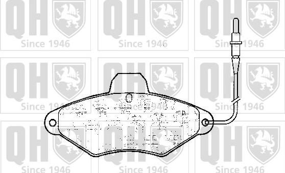 Quinton Hazell BP597 - Əyləc altlığı dəsti, əyləc diski furqanavto.az