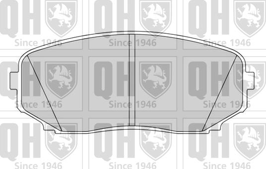 Quinton Hazell BP1626 - Əyləc altlığı dəsti, əyləc diski www.furqanavto.az