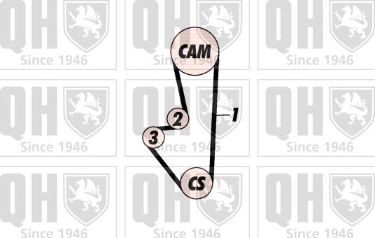 Quinton Hazell QBK411 - Vaxt kəməri dəsti furqanavto.az