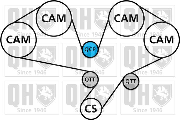 Quinton Hazell QBK838 - Vaxt kəməri dəsti furqanavto.az