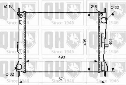 Quinton Hazell QER2492 - Radiator, mühərrikin soyudulması furqanavto.az