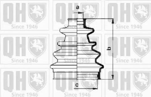 Quinton Hazell QJB130 - Körük, sürücü val furqanavto.az