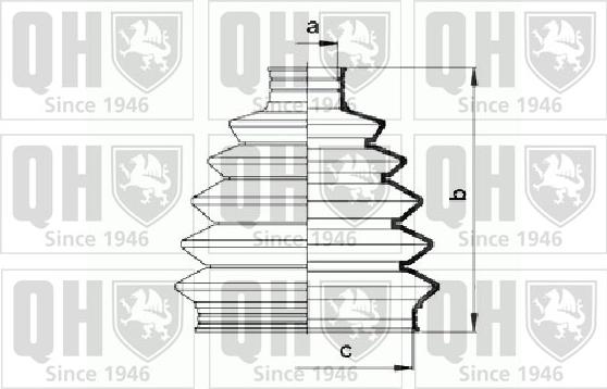 Quinton Hazell QJB873 - Körük, sürücü val furqanavto.az