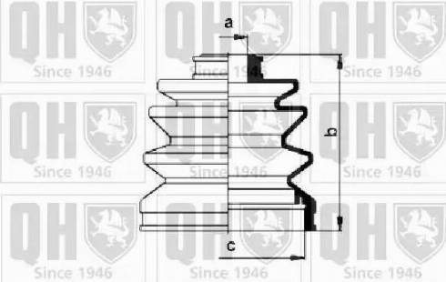 Quinton Hazell QJB268 - Körük, sürücü val furqanavto.az