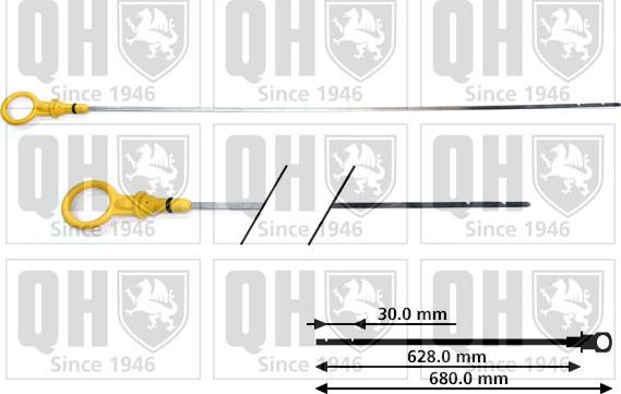Quinton Hazell QOD153 - Yağ ölçmə çubuğu furqanavto.az