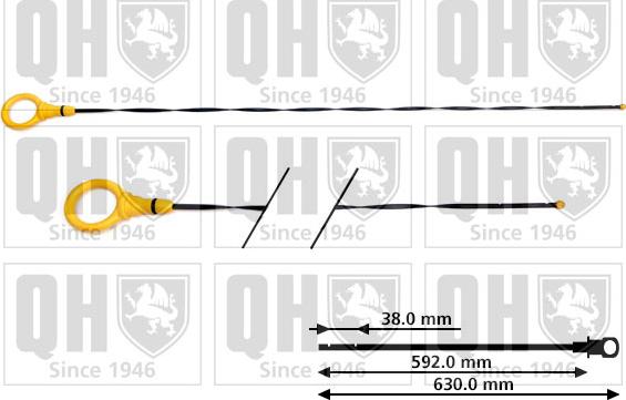 Quinton Hazell QOD162 - Yağ ölçmə çubuğu furqanavto.az