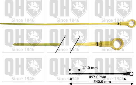 Quinton Hazell QOD136 - Yağ ölçmə çubuğu furqanavto.az